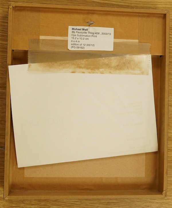 Michael Wolf (German, 1954-2019), dye sublimation print, 'My favourite thing #28’, 2003/13, limited edition of 12, details verso, 12 x 8.5cm. Condition - good